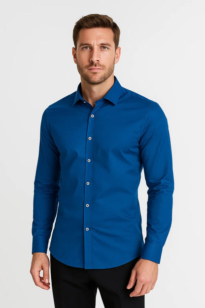 Chemise homme ajustée | Manches longues, casual