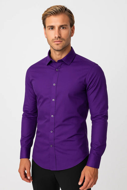 Chemise homme ajustée | Manches longues, casual