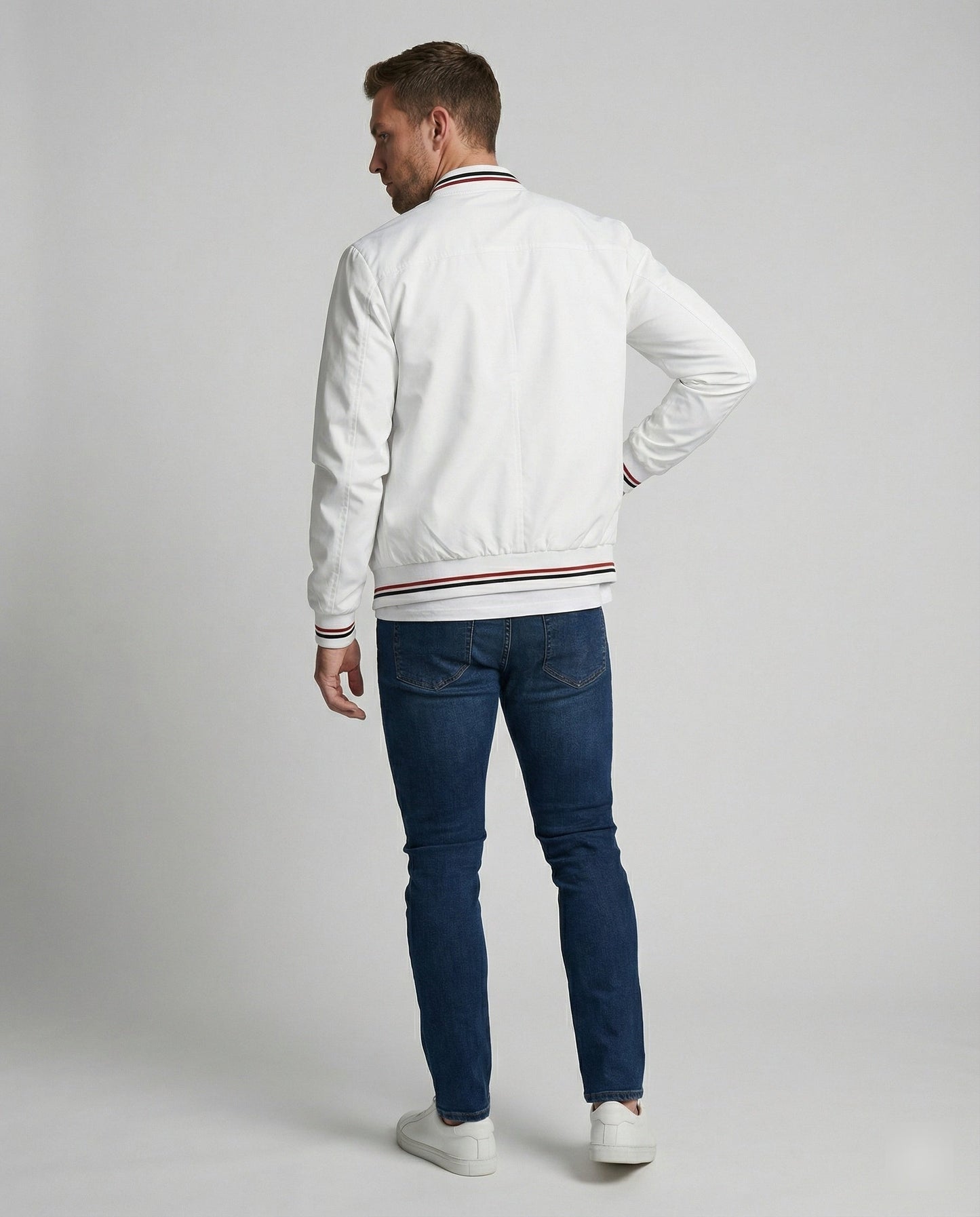 Veste de transition pour homme | Imperméable, col montant