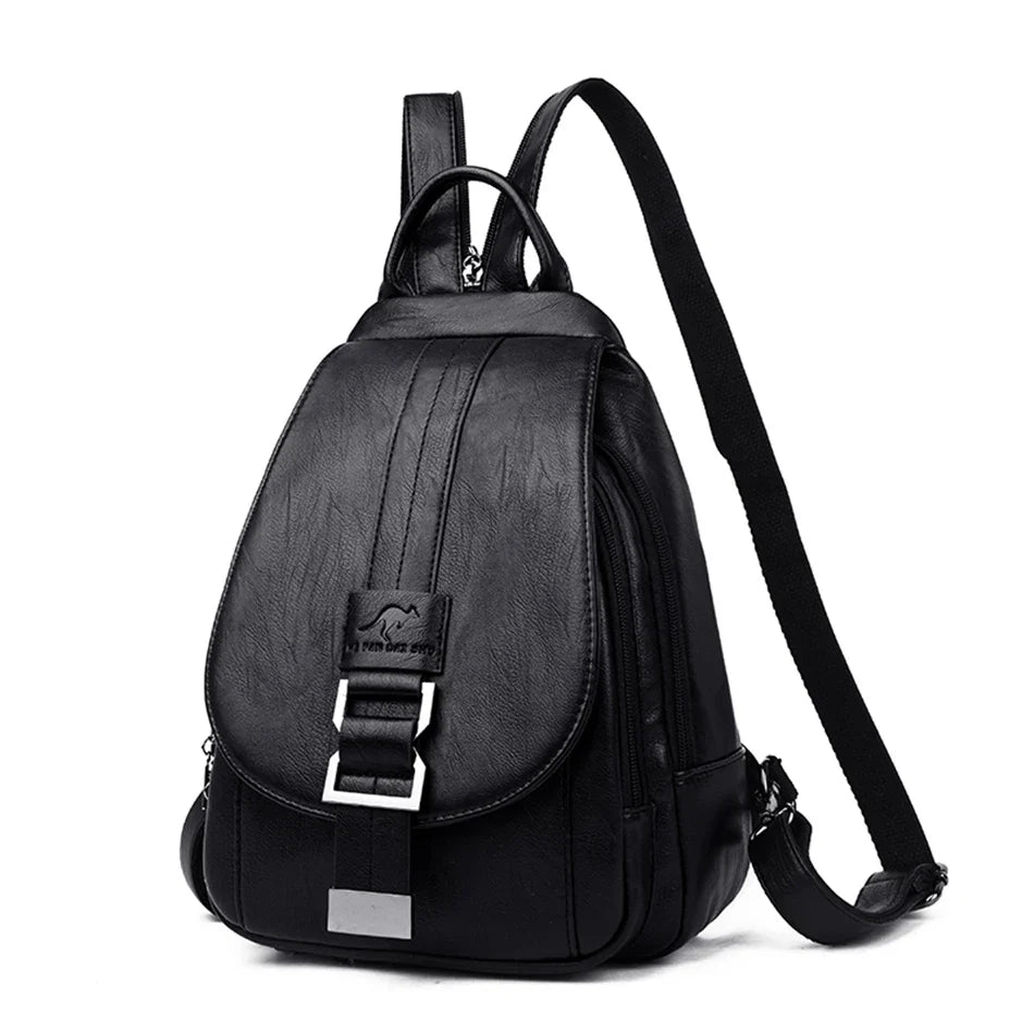 Sac à dos femme | Synthétique imperméable, spacieux | 7 couleurs