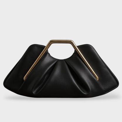 Pochette Femme | Silhouette Pliée, Poignée Doré