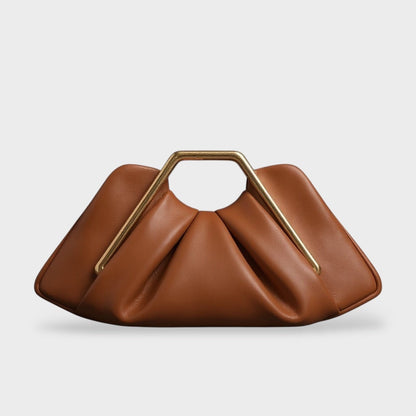 Pochette Femme | Silhouette Pliée, Poignée Doré