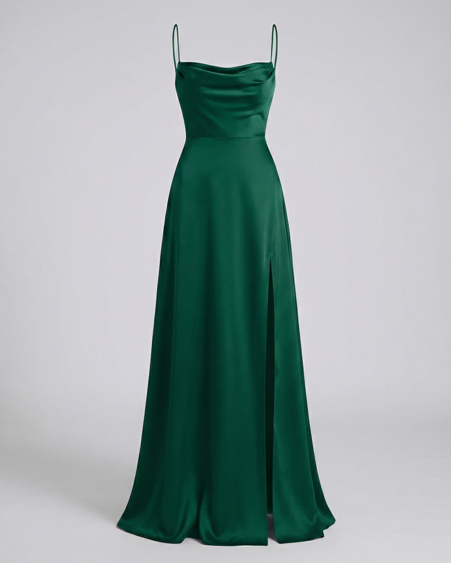 Robe Longue Satinée Femme | Élégante, Fente Haute | Robe de Soirée
