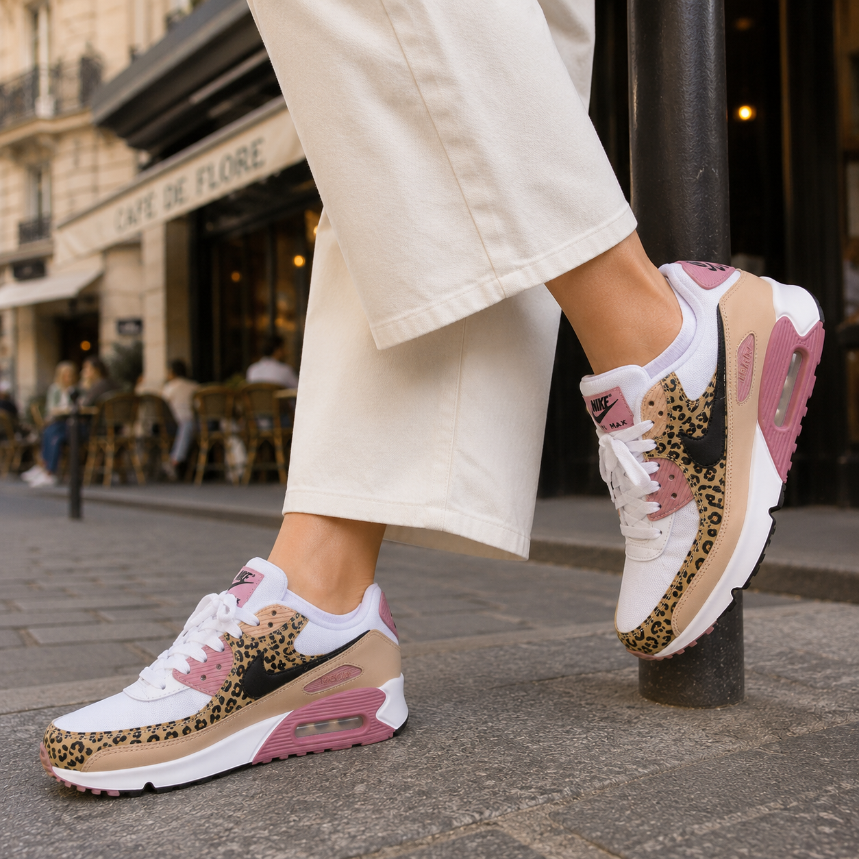 Sneakers | Women, Leopard Print, Pink | Air Cushion, Everyday