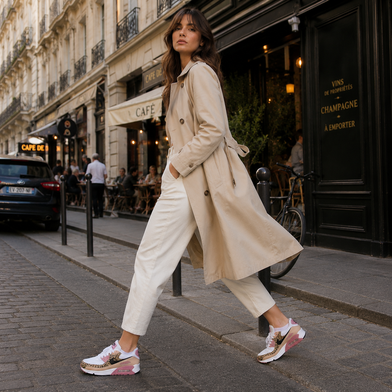 Sneakers | Women, Leopard Print, Pink | Air Cushion, Everyday