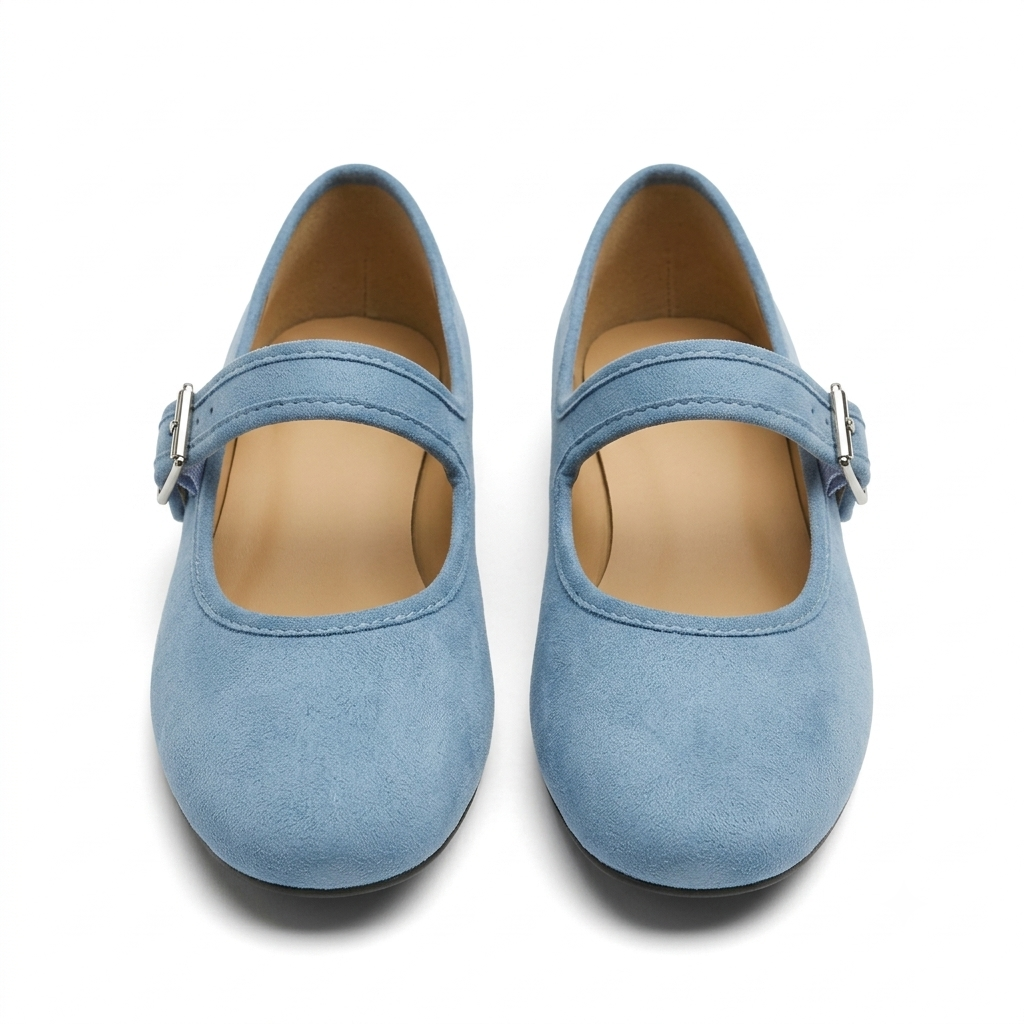 Ballet Flats for Women | Suede | Adjustable Strap, Guaranteed Comfort