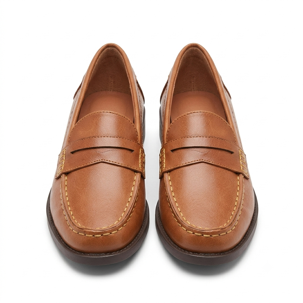 Women's leather moccasins | Classic penny loafers