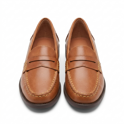 Women's leather moccasins | Classic penny loafers