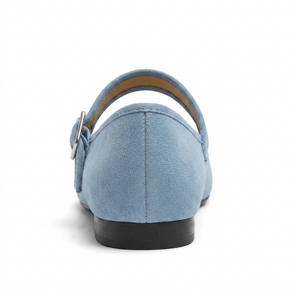 Ballet Flats for Women | Suede | Adjustable Strap, Guaranteed Comfort