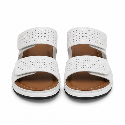Women's Orthopedic Sandals with Double Adjustable Straps and Cushioned Sole