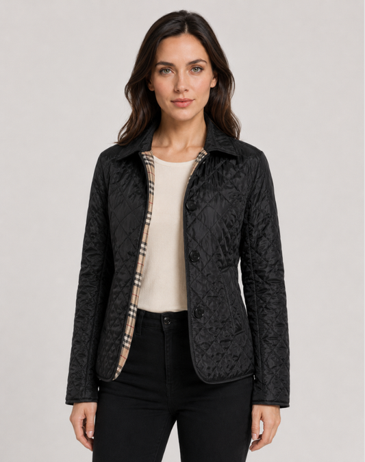 Veste Matelassée Femme | Légère, Col Boutonné | Coupe Confortable
