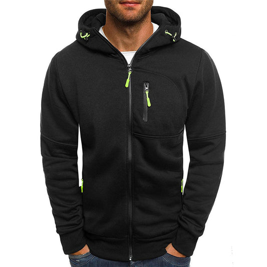 Sweat-shirt homme | Coupe décontractée, fermeture éclair | Confort quotidien
