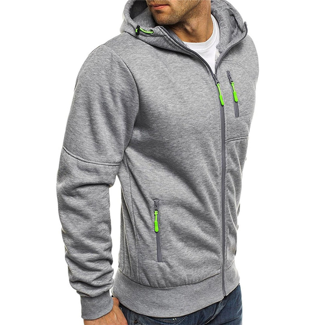Sweat-shirt homme | Coupe décontractée, fermeture éclair | Confort quotidien