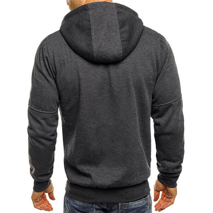 Sweat-shirt homme | Coupe décontractée, fermeture éclair | Confort quotidien