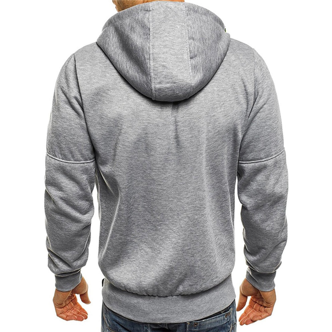 Sweat-shirt homme | Coupe décontractée, fermeture éclair | Confort quotidien