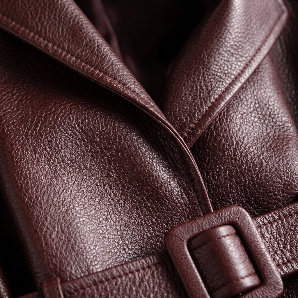 Veste femme simili cuir cintrée avec col en mouton