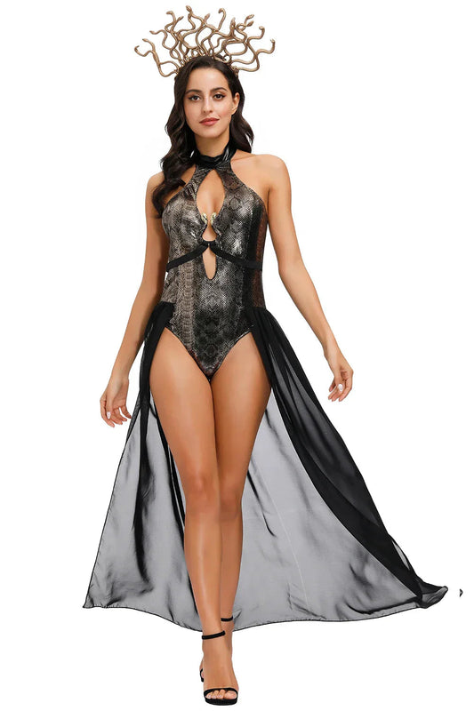 Loredana Kostüm - Königin der Schlangen - Intelligenter Halloween-Look - Geheimnisvolle Eleganz