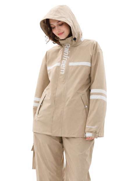Veste de pluie femme | Imperméable avec capuche et pantalon