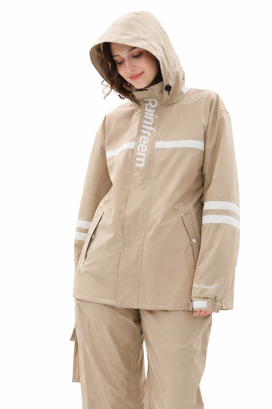 Veste de pluie femme | Imperméable avec capuche et pantalon