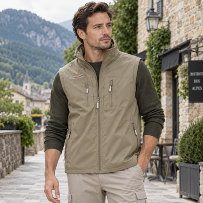 Gilet homme | Fermeture éclair, Col montant | Gilet de plein air
