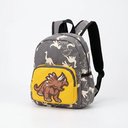 Sac à Dos Maternelle Dinosaure | Sac à Dos Conique Enfant | Vert, Rouge, Jaune