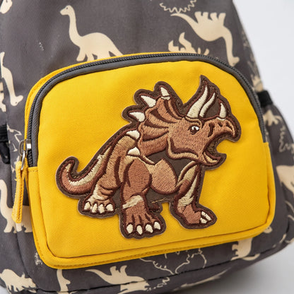 Sac à Dos Maternelle Dinosaure | Sac à Dos Conique Enfant | Vert, Rouge, Jaune