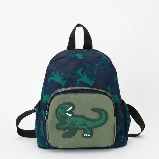 Sac à Dos Maternelle Dinosaure | Sac à Dos Conique Enfant | Vert, Rouge, Jaune