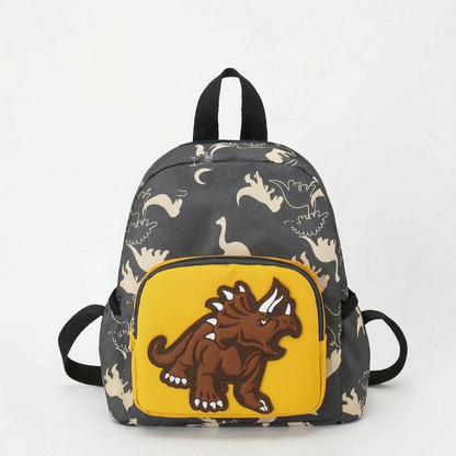 Sac à Dos Maternelle Dinosaure | Sac à Dos Conique Enfant | Vert, Rouge, Jaune