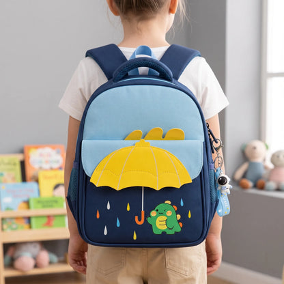 Sac à Dos Scolaire Enfants | Motif Bande Dessinée, Léger | Bleu