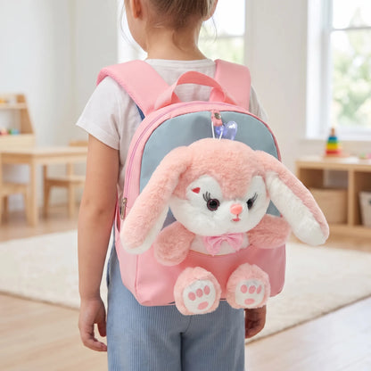 Sac à dos scolaire avec peluche amovible | Enfants | Couleurs