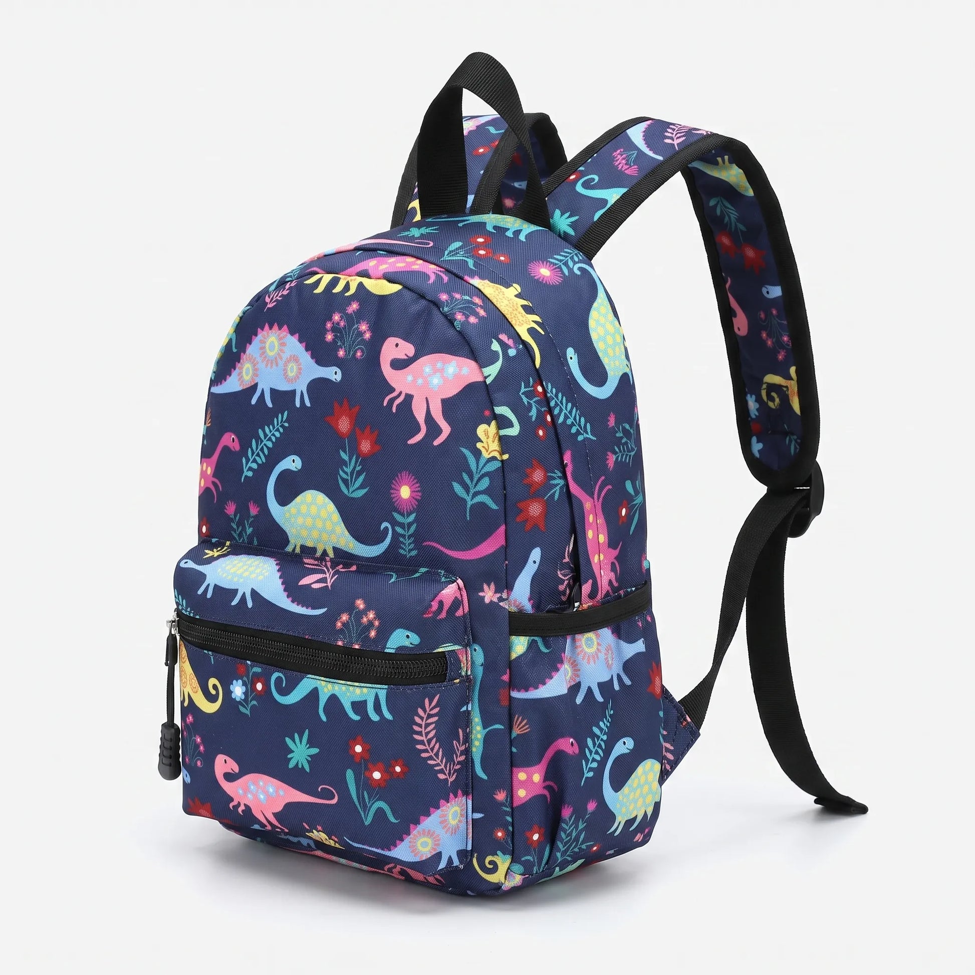 Sac à dos scolaire pour enfants | Bleu, motif | 30×23 cm
