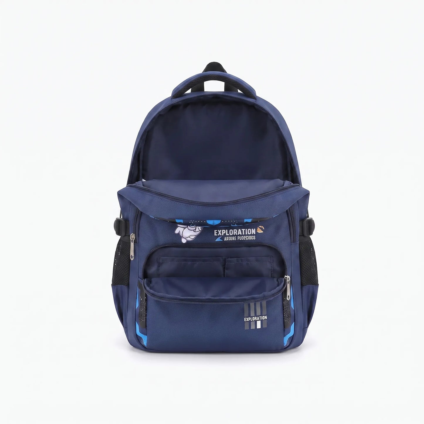Sac à dos scolaire | Plusieurs poches, motif astronaute | 46 cm