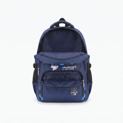 Sac à dos scolaire | Plusieurs poches, motif astronaute | 46 cm