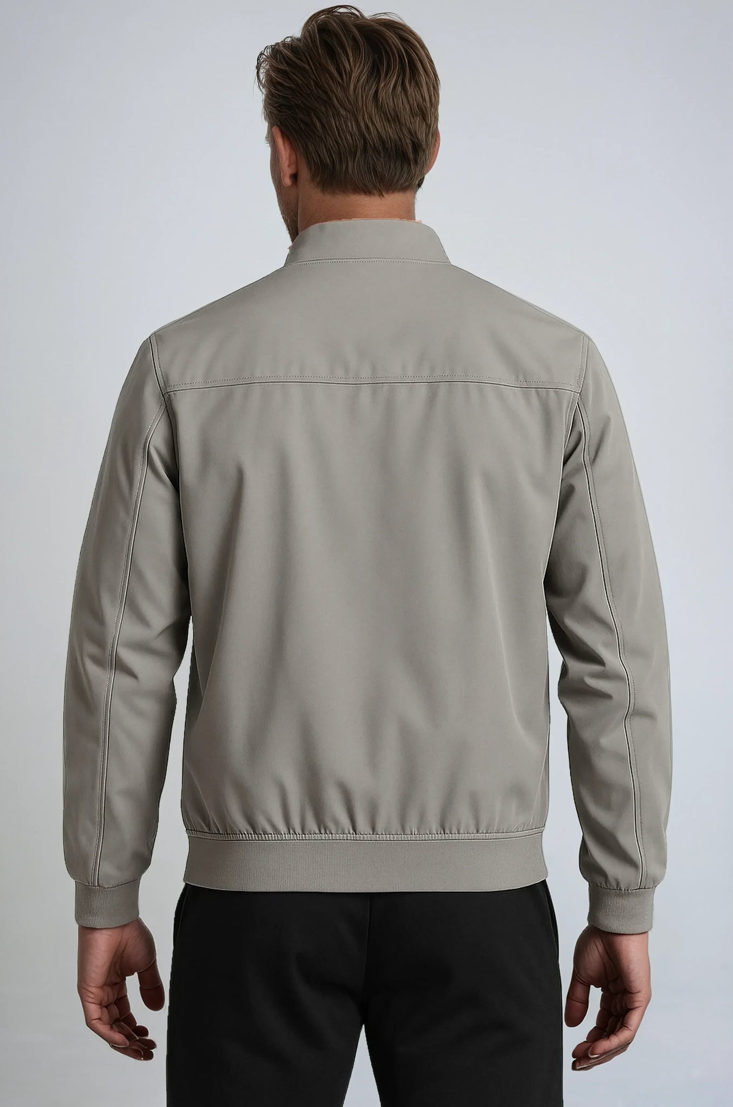 Veste de Transition Homme | Gris Bomber, Polyester Léger