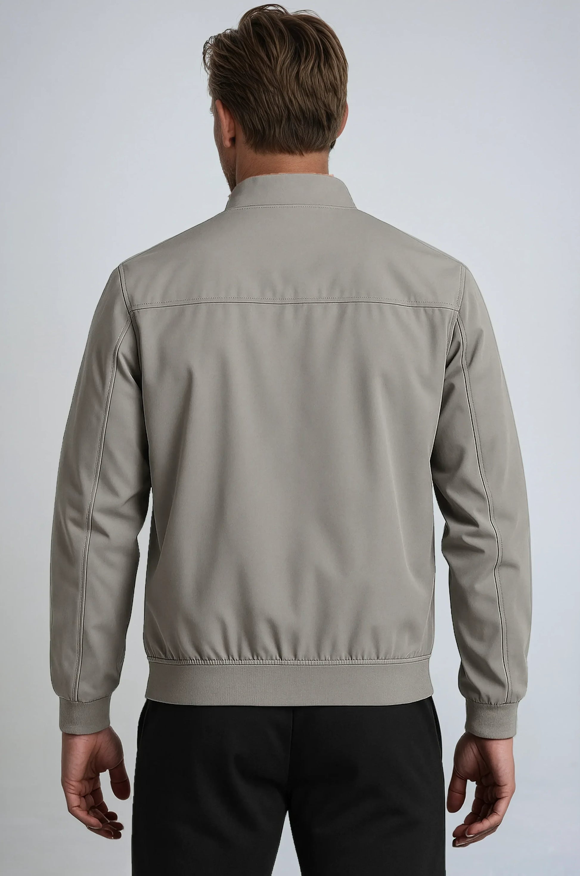 Veste de Transition Homme | Gris Bomber, Polyester Léger