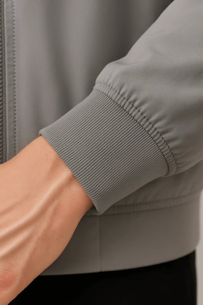 Veste de Transition Homme | Gris Bomber, Polyester Léger