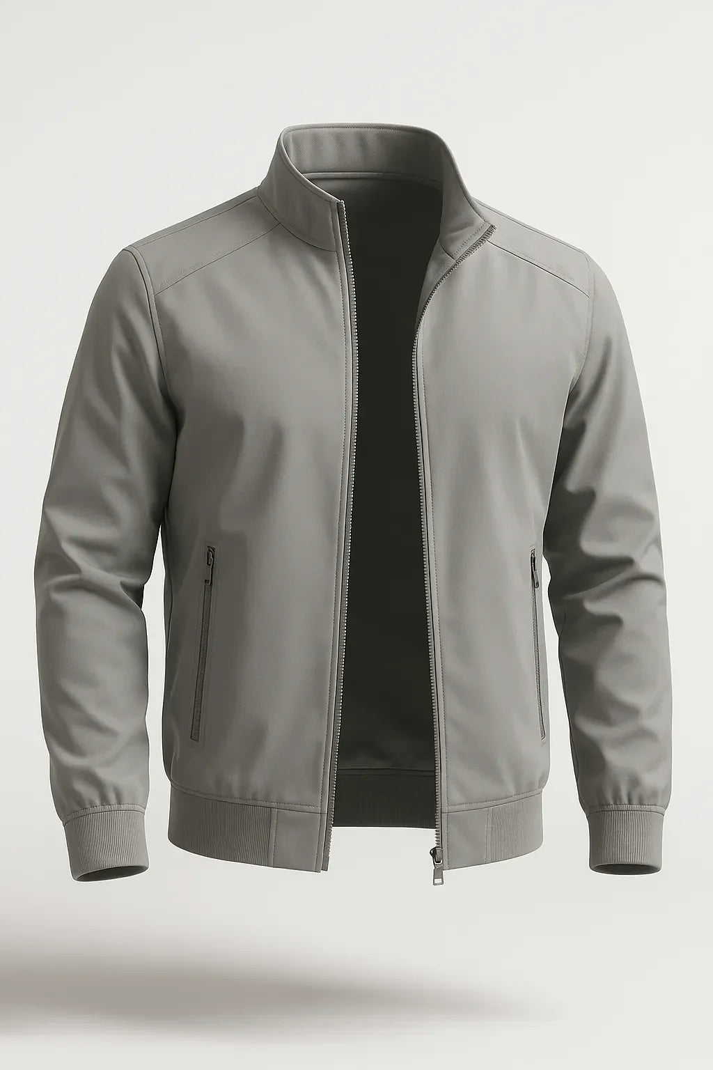 Veste de Transition Homme | Gris Bomber, Polyester Léger