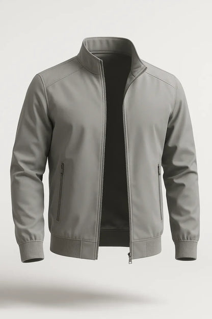 Veste de Transition Homme | Gris Bomber, Polyester Léger