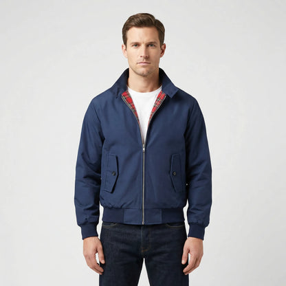 Veste Harrington | Coupe Classique, Doublure Carreautée | Homme