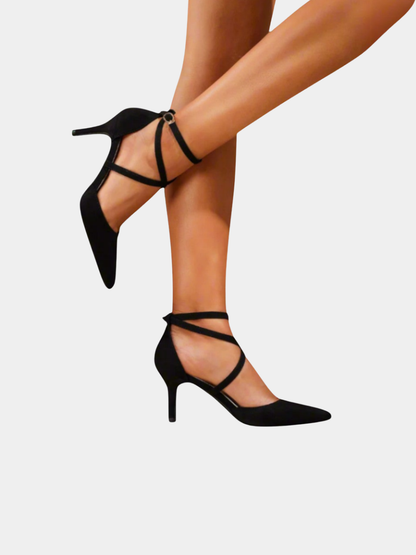 Talons pour femmes | Noir, soutien optimal | Confort estival