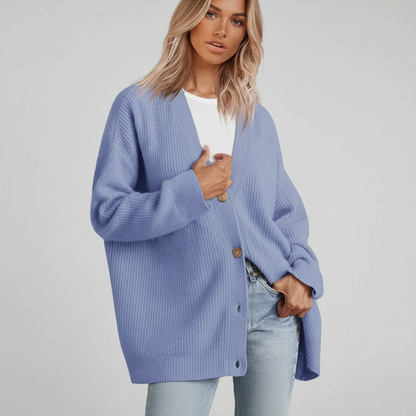 Cardigan Femme | Encolure V, Coupe Ample | Chaud