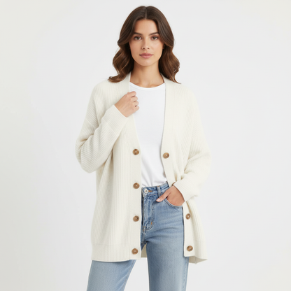 Cardigan Femme | Encolure V, Coupe Ample | Chaud