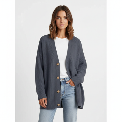 Cardigan Femme | Encolure V, Coupe Ample | Chaud