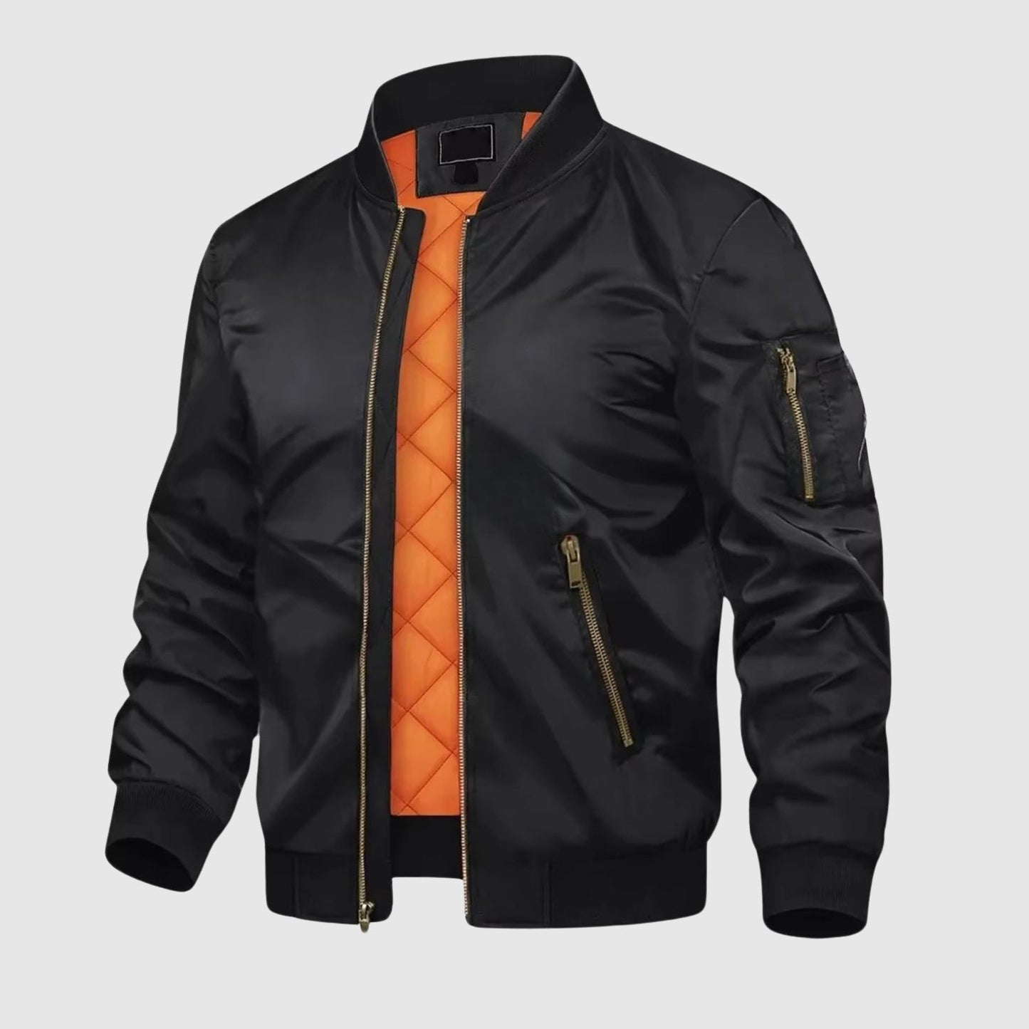 Veste Aviateur | Isolation Thermique, Coupe Légère | Noir