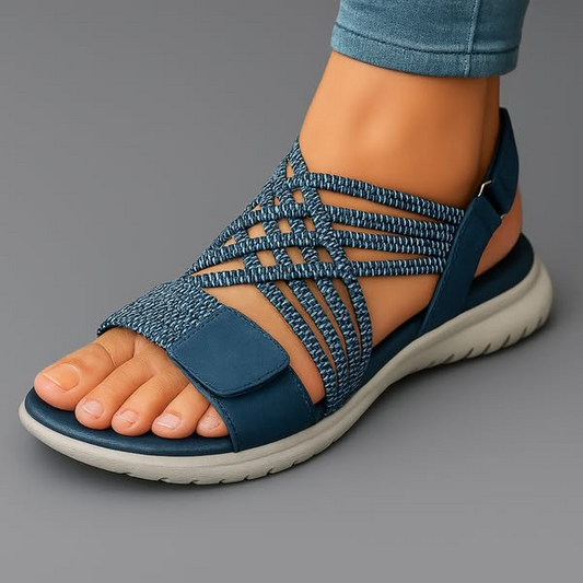 Sandales Orthopédiques Femme | Lanières Élastiques, Semelle Légère