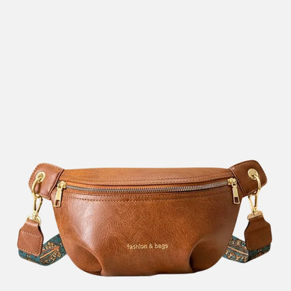 Sac Banane Cuir Femme | Bandoulière Ajustable, Compartiments Zippés