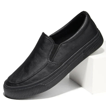 Chaussures de cuir classiques homme | Slip-on élégant, confortable