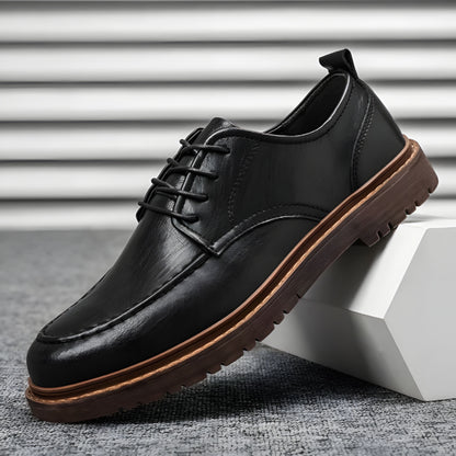 Chaussures de Ville Homme | Cuir Noir et Brun, Lacets Oxford