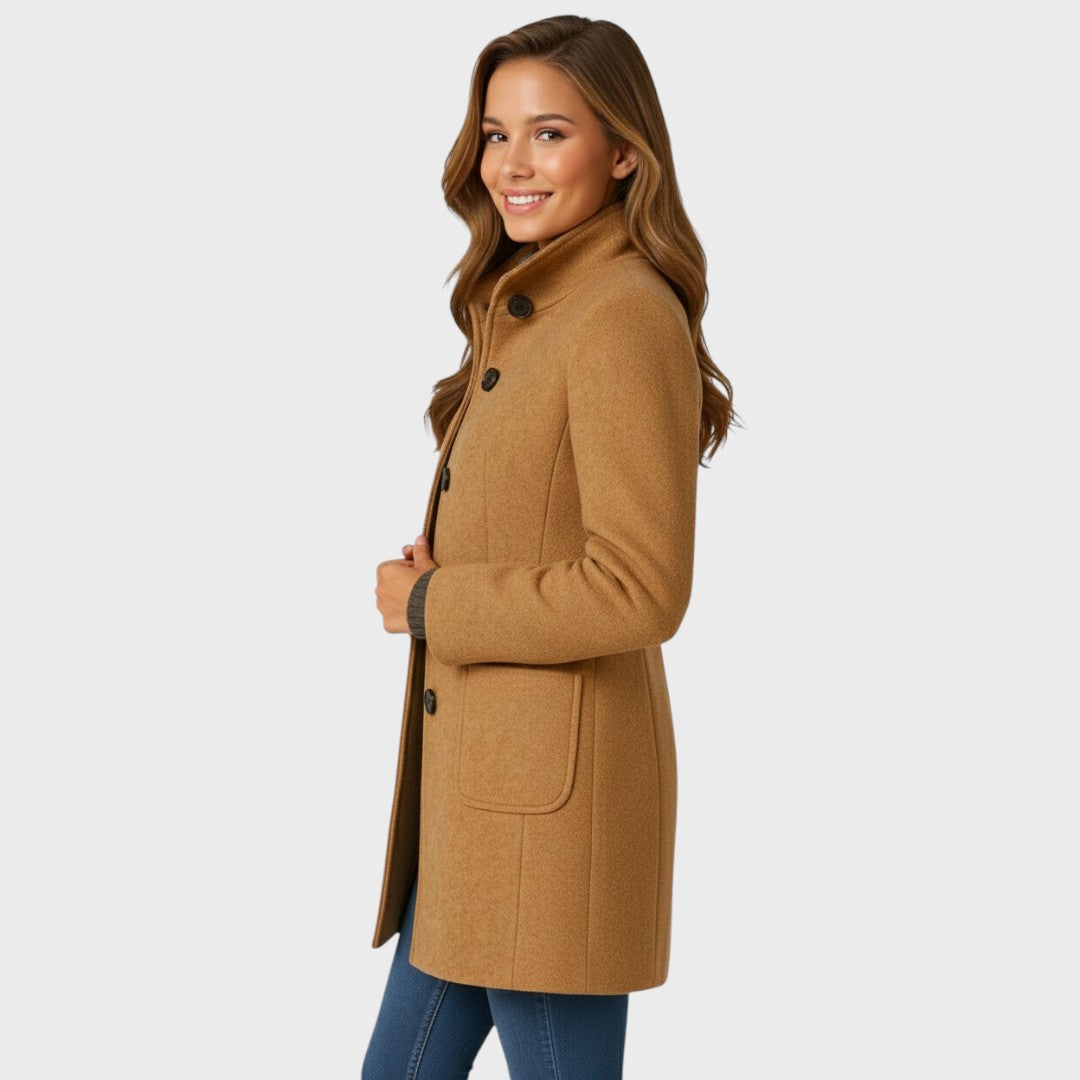 Manteau femme | Coupe cintrée, boutonné | Élégant