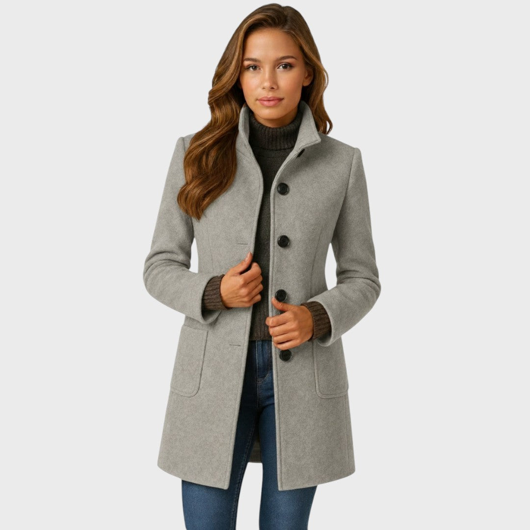 Manteau femme | Coupe cintrée, boutonné | Élégant